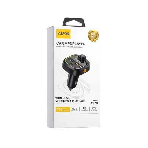 Aspor A970 Bluetooth Car MP3 Charger — photo 3