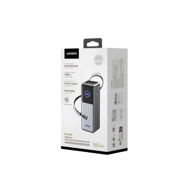 Ugreen 55987B 165W Power Bank with USB-C Retractable Cable — photo 5