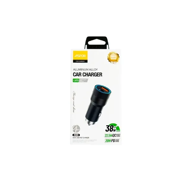 Aspor A909 38W QC Fast Car Charger — photo 3