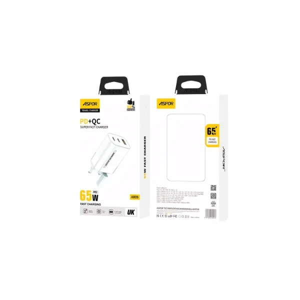 Aspor A809 65W PD+QC Fast Charger — photo 3