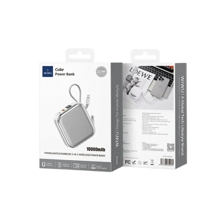 WiWU WI-P055 22.5W 10000mAh Cube Power Bank — photo 9