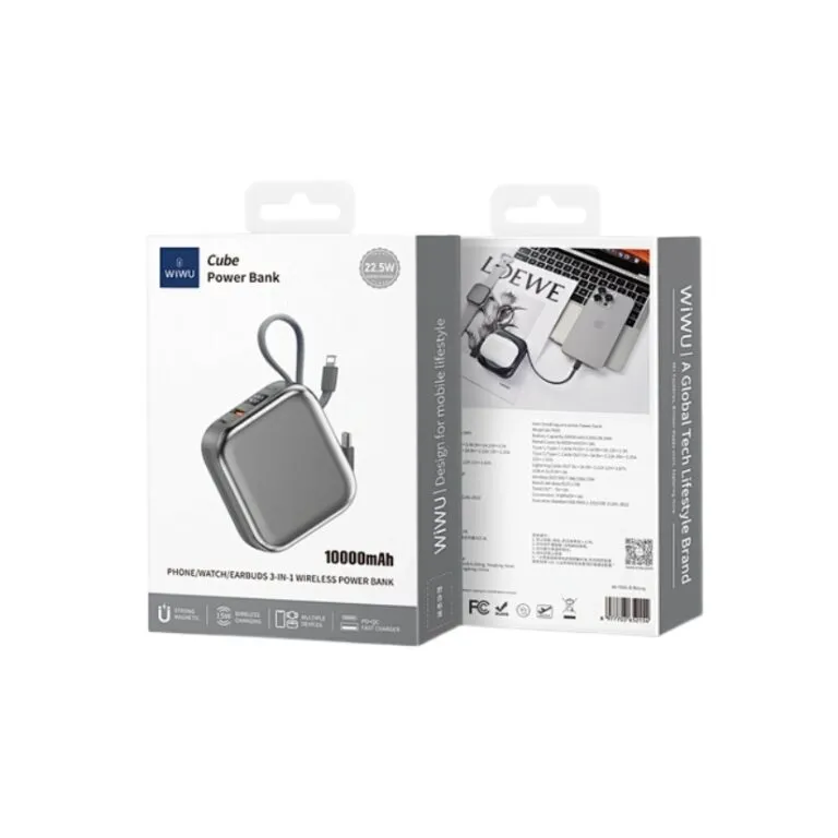 WiWU WI-P055 22.5W 10000mAh Cube Power Bank — photo 10