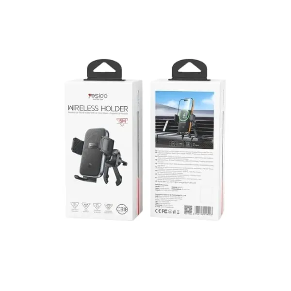 Yesido C318 15W Wireless Car Phone Holder Charger — photo 4