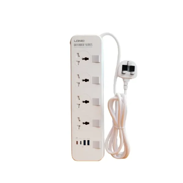 LDNIO SC4408C 2500W Power Socket with 2 USB & 2 Type-C