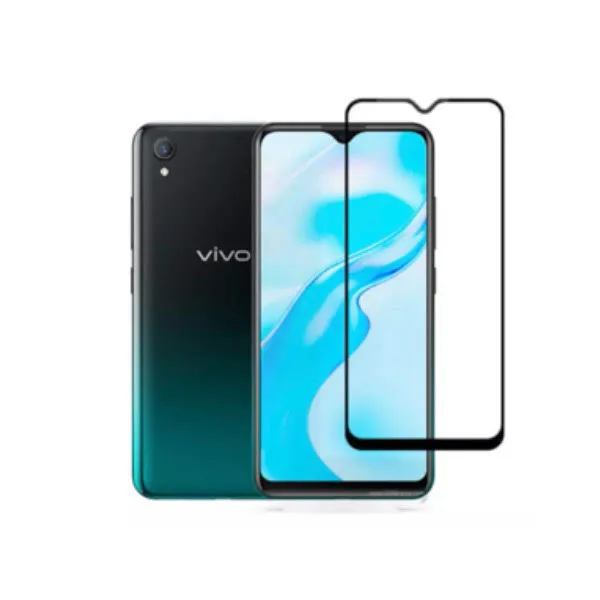 Other / Generic Vivo Y1s Full Glue Tempered Glass Screen Protector
