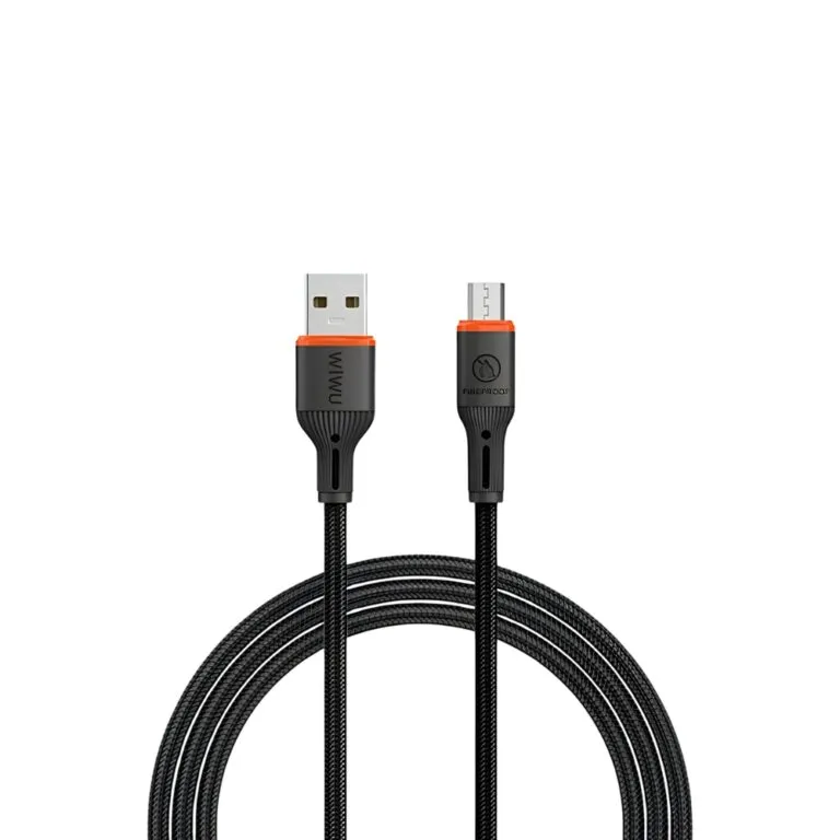 WiWU WI-C094 FlameGuard USB-A to Micro Cable 1.2M Black — photo 2