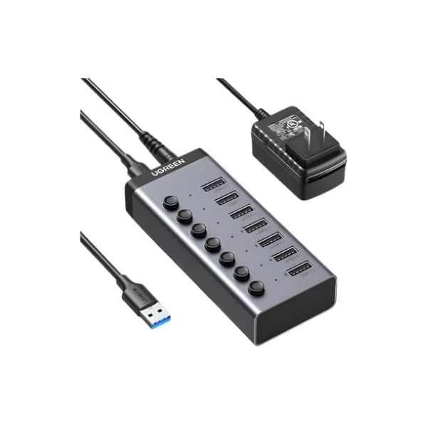 Ugreen 90307 USB-C to 7-Port USB 3.0 Hub — photo 3