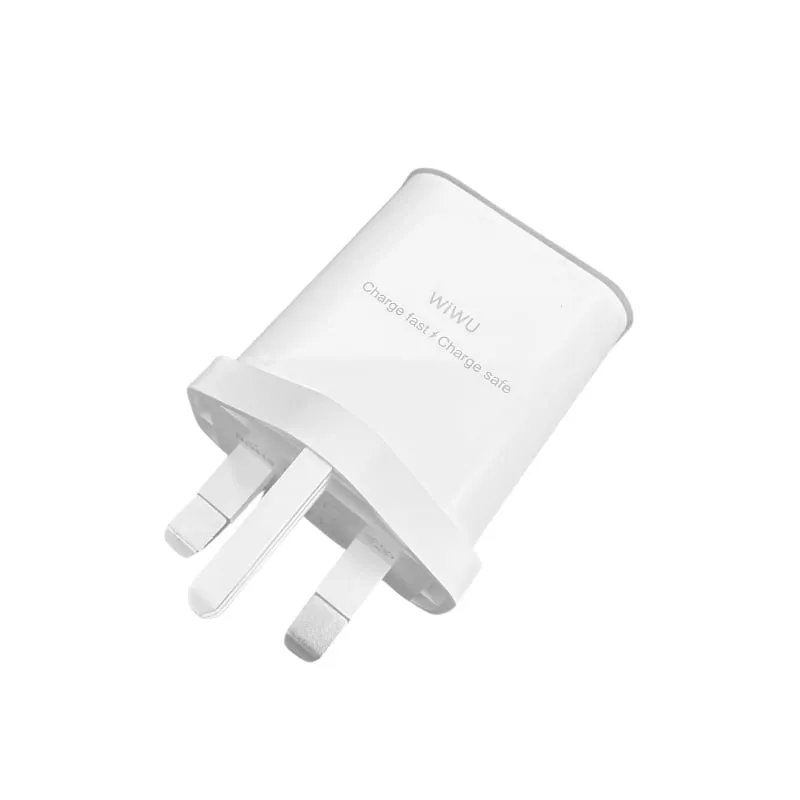 WiWU WI-G023 Essen Fast Charger + Lightning Cable Combo (UK Plug)