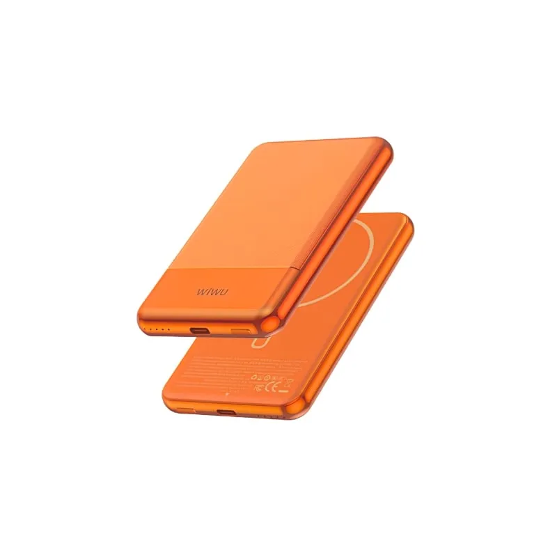 WiWU WI-P089 Silver Seraph 10000mAh Power Bank (Orange)