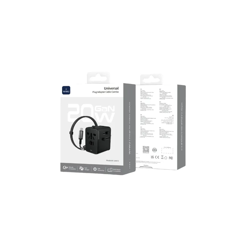 WiWU WI-UA013 20W GaN Universal Plug Adapter — photo 3