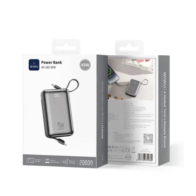 WiWU AS-182 45W 20000mAh Power Bank — photo 4