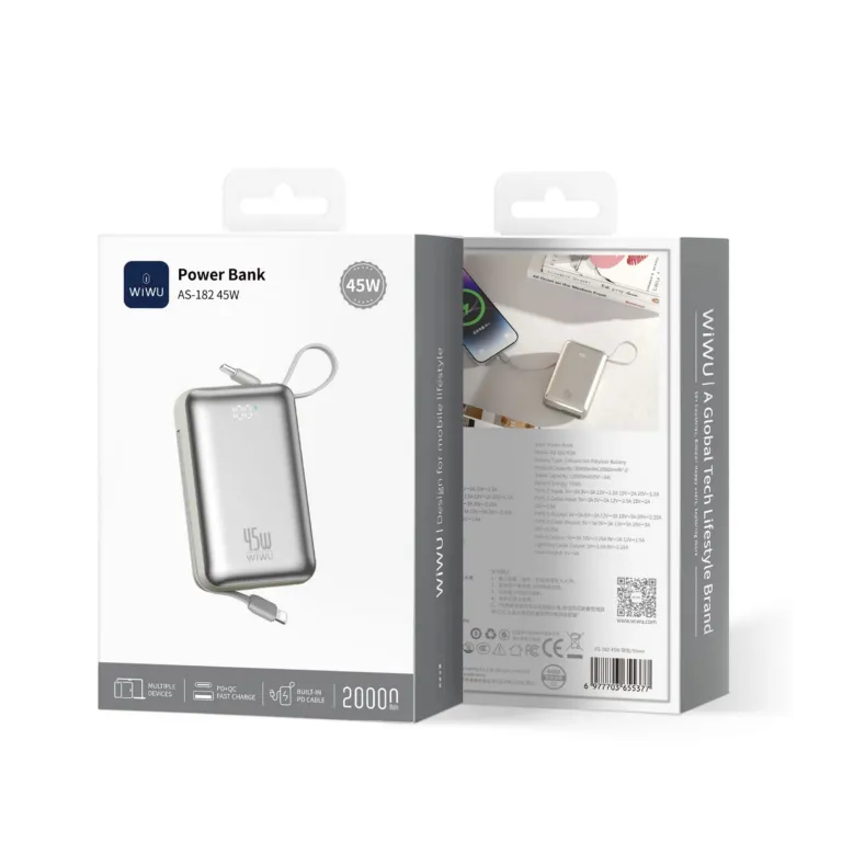 WiWU AS-182 45W 20000mAh Power Bank — photo 3