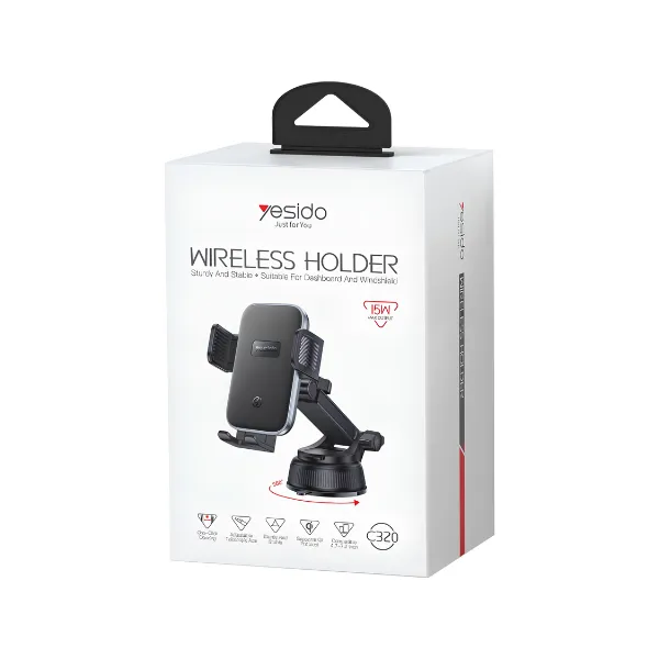 Other / Generic Yesido C320 15W Wireless Car Charger Holder — photo 2
