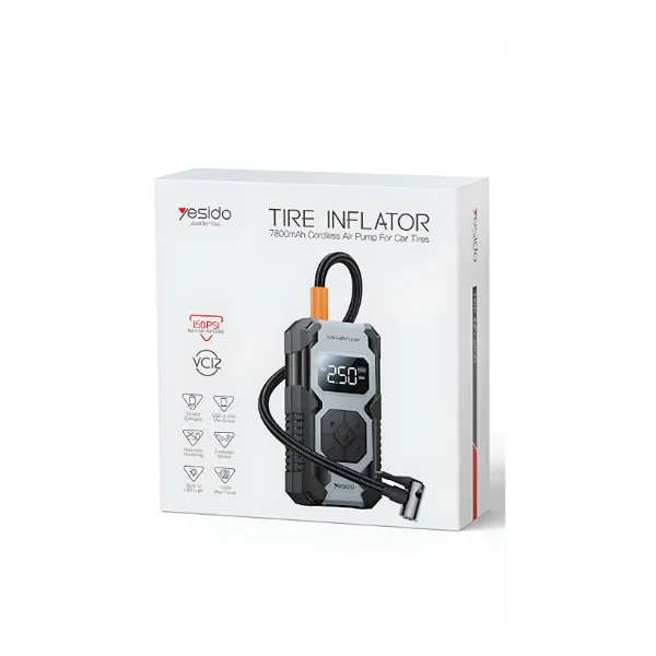 Yesido VC12 Cordless Tyre Inflator Pump 7800mAh — photo 3