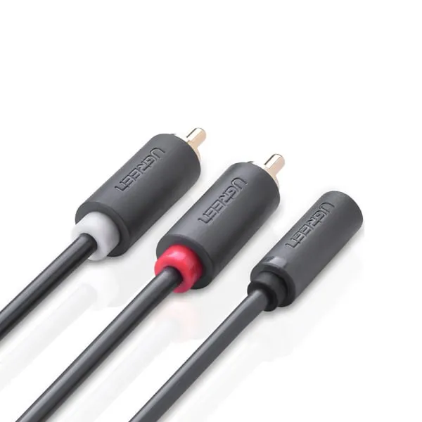 Ugreen 10588 3.5mm Female to 2RCA Male Audio Cable 1m — photo 2