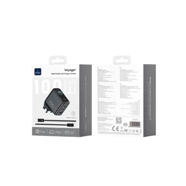 WiWU CHG300 Voyager 100W PD/QC GaN Charger — photo 4