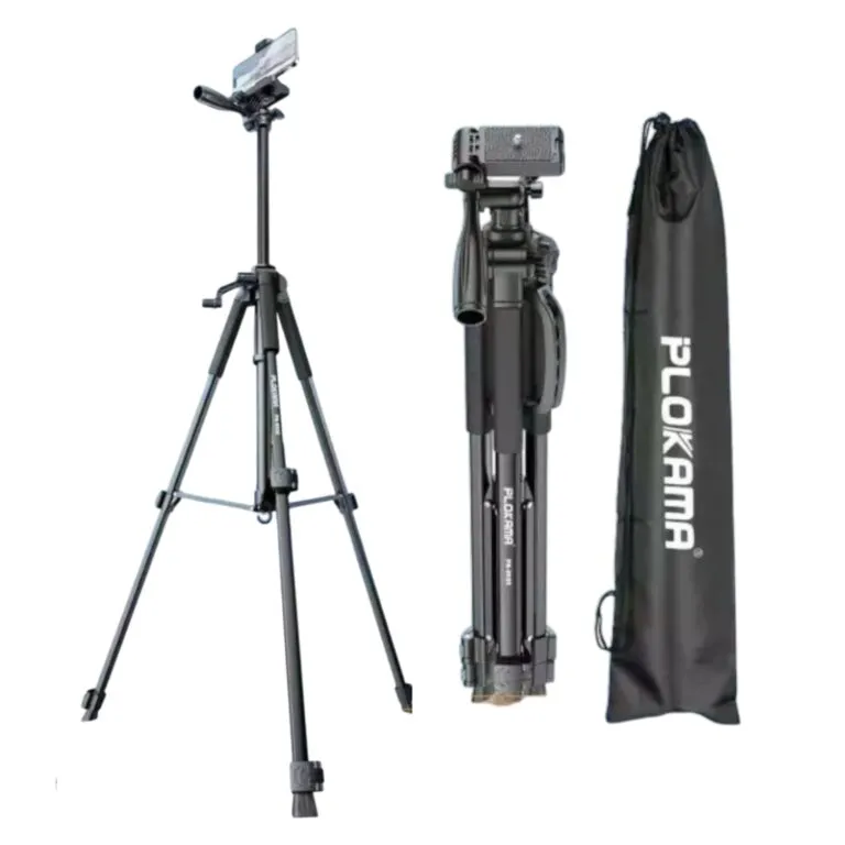 Plokama PK-9930 Tripod – 150cm Professional Stand for Cameras & Camcorders, Mobile Phones