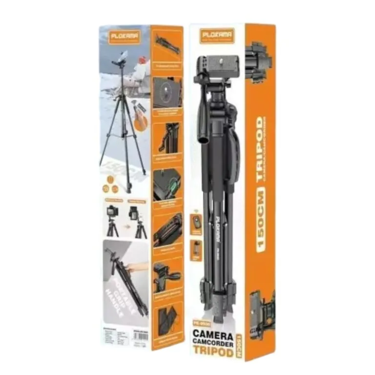 Plokama PK-9930 Tripod – 150cm Professional Stand for Cameras & Camcorders, Mobile Phones — photo 5