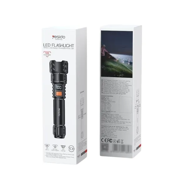 Yesido TC10 Rechargeable LED Flashlight Torch — photo 4